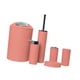 thumbnail image 4 of Juego de accesorios de baño de 6 piezas con diseño moderno, jabonera, escobilla de inodoro, jabón Morandi Naranja, 4 of 9