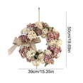 thumbnail image 3 of Vintage Fall Flower Wreath 19.69Inch Artificial Peony Hydrangea Wreath For Autumn Front Door And Home Decor, 3 of 6
