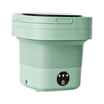 thumbnail image 3 of Lavadora plegable portátil, lavadora silenciosa de cubo pequeño, 8L, fácil de llevar, ligera para lavandería, dormitorio, ropa interior de viaje, Verde Macarena Lavadora portátil, 3 of 8