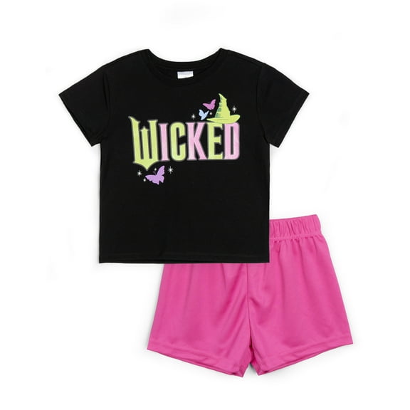 wicked T-Shirt and Mesh Shorts Outfit Set Toddler to Big Kid