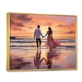 thumbnail image 2 of Designart "Caraibe Sunset Charm III" Beach Floater Framed Wall Art Print, 2 of 7