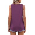 thumbnail image 5 of Timegard Womens Tank Tops Round Neck Sleeveless Loose Comfy Summer Travel Casual Tee Shirts, 5 of 8