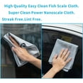 thumbnail image 2 of QZS 6Pcs Microfiber Cleaning Cloth,11.8x11.8In Resuable Dish Drying Cloth for Glass,Blue Portable Cleaning Towel for Stainless Steel Appliances,Glass, 2 of 6