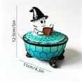 thumbnail image 4 of AZXY Halloween Decor, Resin Ghost Reading Book Night Light, Witch Hat Ghost Figurine, Light‑up Halloween Tabletop Decoration for Home Indoor Desk Shelf, 4 of 5