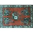 thumbnail image 1 of Ahgly Company Indoor Rectangle Persian Light Blue Traditional Area Rugs, 6' x 9', 1 of 4