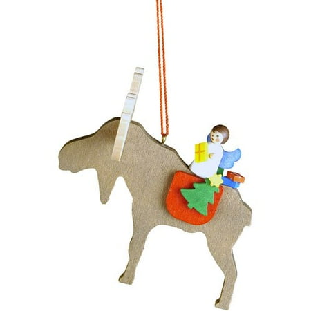 Christian Ulbricht Angel on Elk Ornament