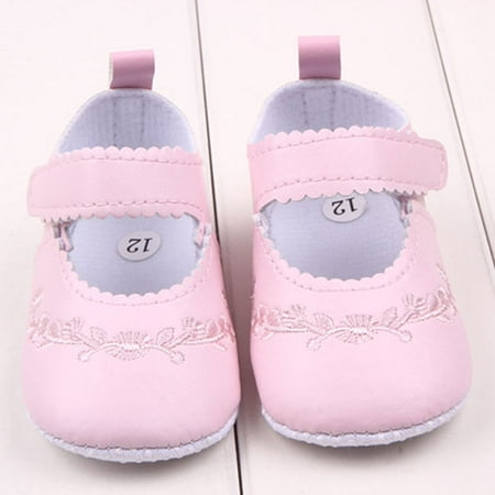 

Kacakid Baby Pu Leather Toddler Girl Prewalker Princess Crib Shoes