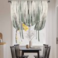 thumbnail image 3 of Sage Green Vintage Tie Up Curtains for Windows, Adjustable Balloon Window Shades, Stripes Painting Retro Abstract Art Kitchen Window Treatments Farmhouse Short Curtains with Rod Pocket 42"x45", 3 of 8