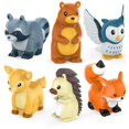 thumbnail image 1 of Tub Works Animales del Bosque, paquete de 6 juguetes de baño herméticos, 1 of 9