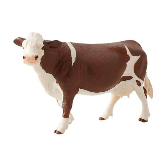 colcolo Cow Toy Figure Collectible Ornament Desktop Decoration Small Animal Figurine B