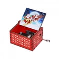 thumbnail image 4 of Bunblic Merry Christmas Music Box Hand Crank Compact Fun Desk Decorative Collection Christmas Decoration Musical Box for Party Office Style G, 4 of 8