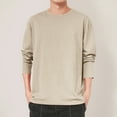 thumbnail image 6 of Lmnyox Men's Basic T Shirt Loose Long Sleeve Crew Neck Tees Casual Lightweight Pullover Tops Solid Color Clothes, 6 of 6
