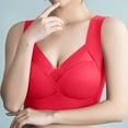 thumbnail image 2 of DDAPJ pyju Women Sports Bra Comfortable Sleep Bras No Underwire Seamless Workout Yoga Bra Birthday Gifts 2025 Red XL, 2 of 6