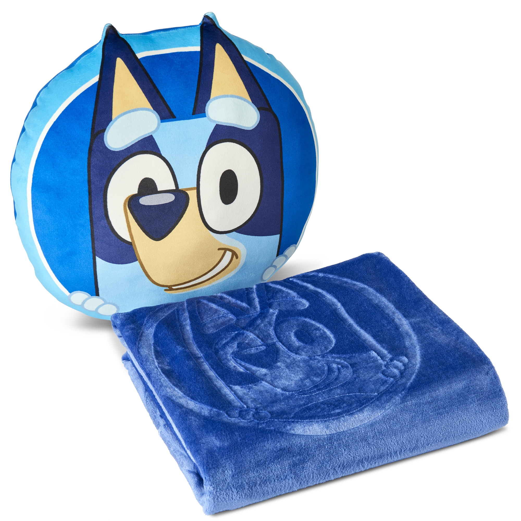 Bluey Impressions Cloud Plush Pillow with Throw Blanket Set