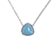 thumbnail image 1 of Collar para Mujer de Cuarzo LuckyLy, Acero Inoxidable con Dije de Piedra Natural, Modelo Aline azul acero UNITALLA, 1 of 7