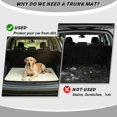 thumbnail image 4 of Bulopur Solid White Car Trunk Mat 29" x 39", Soft Solid Color Cargo Liner, Waterproof Non-Slip Rear Cargo Mat for SUV Sedan Truck, 4 of 7
