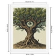 thumbnail image 2 of Paint By Numbers Kit for Adults Beginner - DIY Tree With Eye Mystical Vision Canvas Painting Kits for Adults, Frameless Paint By Number for Adults for Home Wall Decor 16x20 Inch, 2 of 7
