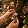 thumbnail image 4 of Pearl Diamond Art Kits for Adults, DIY Acrylic Tree Pendant Christmas Ornaments, 6 Pcs Single‑Side Hanging Winter Xmas Craft Gift , A, 4 of 4