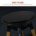 thumbnail image 3 of WEAVILUX Solid Wood Round Stool Replacement Seat with Black Cushion Pad, Smooth and Chair Seat Accessory, 3 of 8
