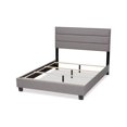 thumbnail image 3 of Bowery Hill Modern King Size Gray Fabric Upholstered Bed, 3 of 10