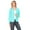 Aqua, variant on Moa Collection Women's Solid Casual Office Work Long Sleeve Open Front Blazer Jacket