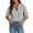 01 Black, variant on Tops for Women Trendy V Neck Striped Blouse Oversized Dolman Sleeve Tops Summer Casual Loose Fit Shirts