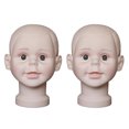 thumbnail image 1 of 2Pcs 16'' Child Hat Toupee Glasses Jewelry Scarf Display Model, 1 of 8