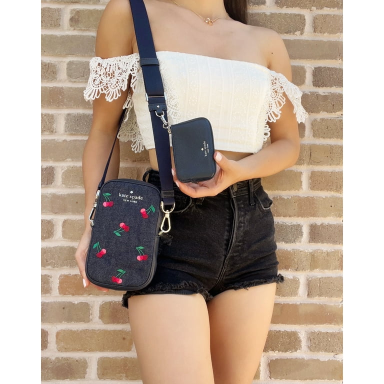 バッグ rosy pocket bag Kate Spade New York Women's Cherry Embroidered Denim Rosie
