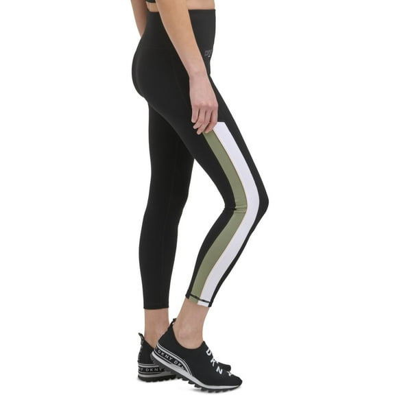DKNY Womens Colorblock High Waist Jersey Leggings