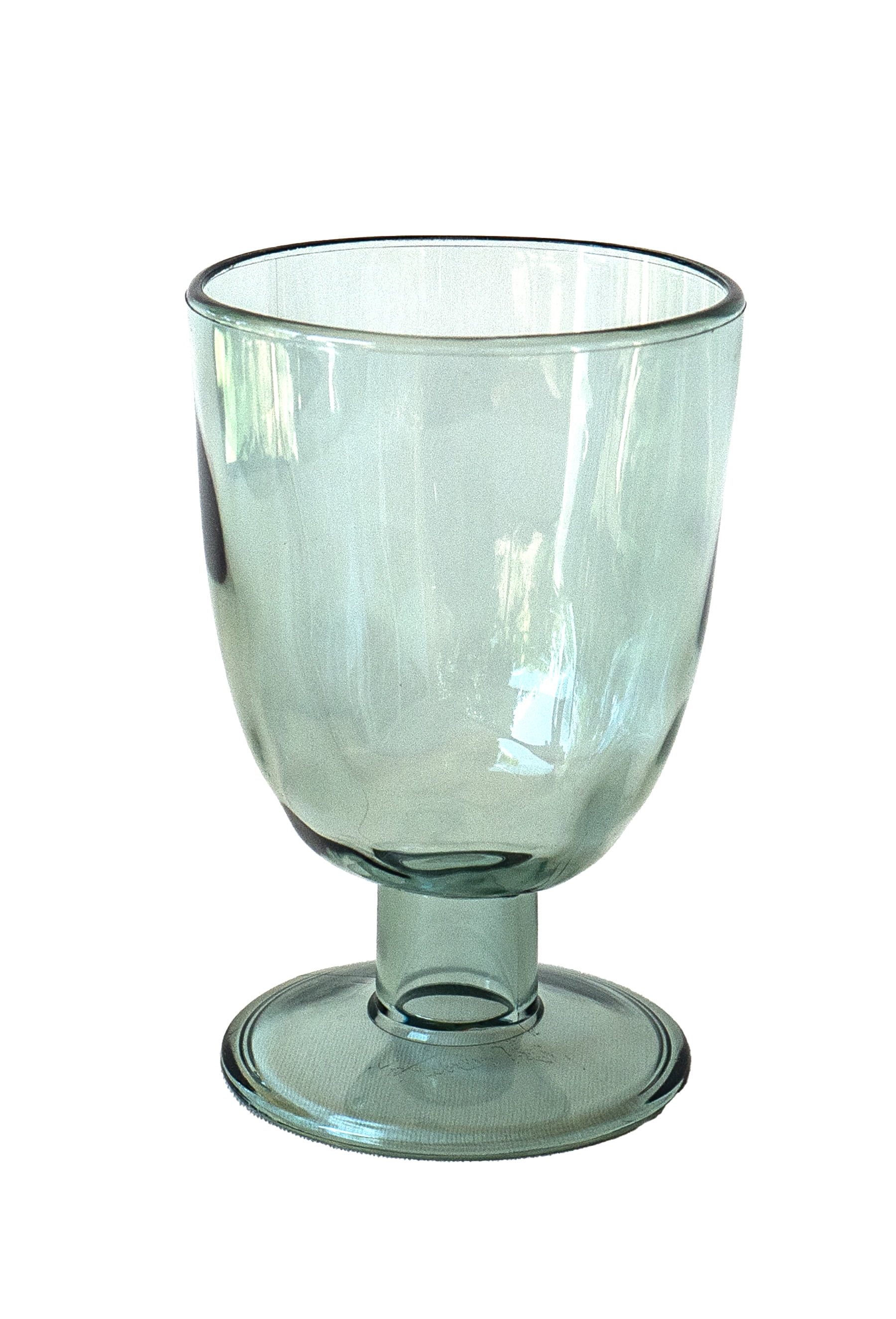 Rustic Acrylic Wine Glass - Recycle Green - 14 oz - Set of 6