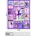 thumbnail image 2 of LHSHID Dancer Gifts Blanket Dance Life Flannel Fleece Throw Blankets for Sofa Couch Bed Office All Season 40"x50", 2 of 7