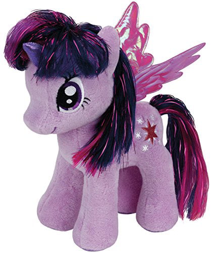 4" TY Beanie Babies My Little Pony Sparkle Pinkie Pie Pendant Plush Stuffed Toys 