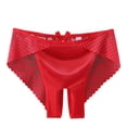 thumbnail image 2 of Warop Women's Sexy Lace Panties, Comfortable and Breathable with Bow Design, For Daily Use and Intimate Wear, 2 of 3
