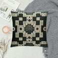 thumbnail image 2 of PRATYUS Black White Gray Brown Southwestern Throw Pillow Cover, Boho Tribal Geometric Pillowcase, Modern Farmhouse Aztec Cushion Case for Couch Sofa Bed 20x20in, 2 of 5