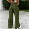 thumbnail image 5 of WERYOUNG Casual Loose Wide Leg Pants For Women Lightweight Long Trousers With Pockets Everyday Comfort Palazzo Pants For Women Breathable Bottom L, 5 of 6