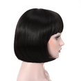 thumbnail image 2 of Onedor 10" Short Straight Hair Flapper Cosplay Costume Bob Wig (1B - Off Black), 2 of 7