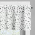 thumbnail image 3 of Ambesonne Black and White Valance Pack of 2, Musical Elements, 54"X12", Black and White, 3 of 5