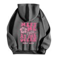 thumbnail image 4 of Women's Letter Print Hoodies Oversized Sweatshirt Long Sleeve Pullover Tops with Pocket and Drawstring Hooded Women Fall Outfits Streetwear, 4 of 4