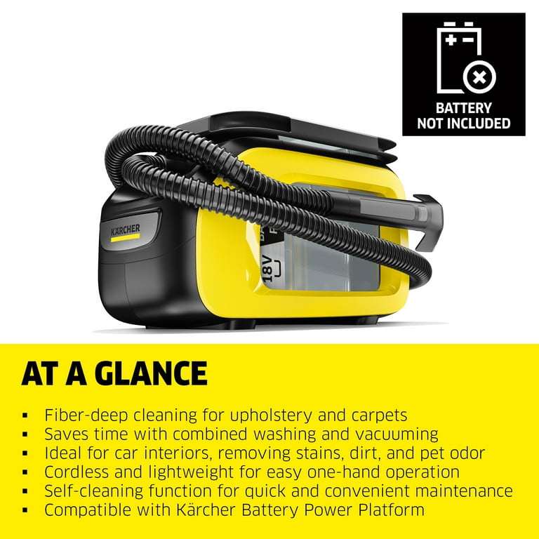 Karcher Cordless Carpet and Upholstery Cleaner, SE 3-18 , Spot