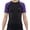 Purple, variant on Kids BJJ Rash Guard Short Sleeve, Ranked No Gi Jiu Jitsu Compression Shirt for Boys & Girls for MMA, Wrestling - (Black/Brown, YM)