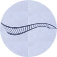 thumbnail image 1 of Ahgly Company Machine Washable Indoor Square Transitional Jeans Blue Area Rugs, 3' Square, 1 of 7