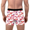 thumbnail image 5 of Ousvtion on Sale Valentine's Day Mens Trunks Love Heart Print Boxer Briefs Valentines Rose Boxers Underwear Comfort Soft Brief Gift for Men Clearance,A07-Pink,Small, 5 of 5