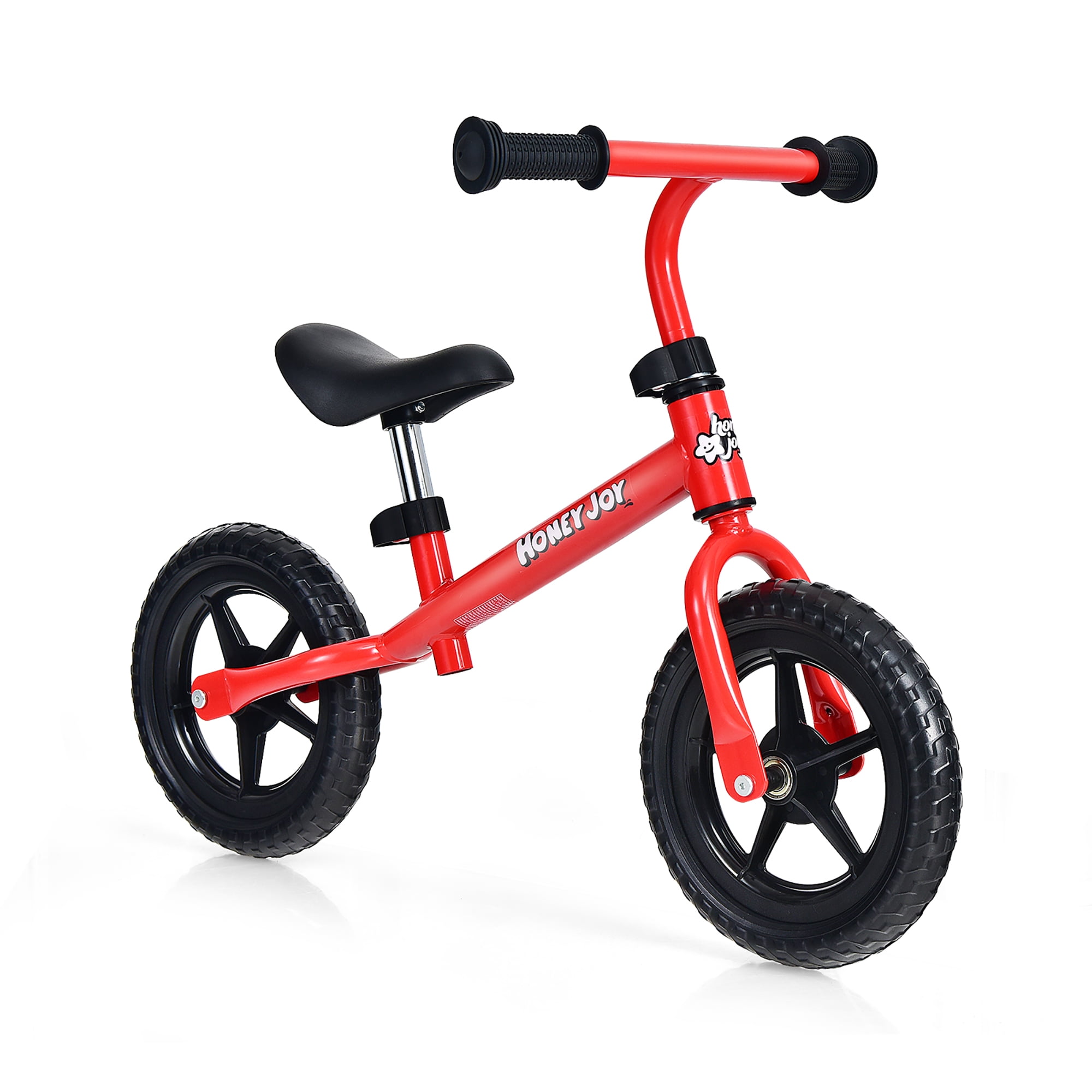 HoneyJoy Beginner Toddler Balance Bike No Pedal Training Bicycle with Adjustable Handlebar Seat Blue Walmart