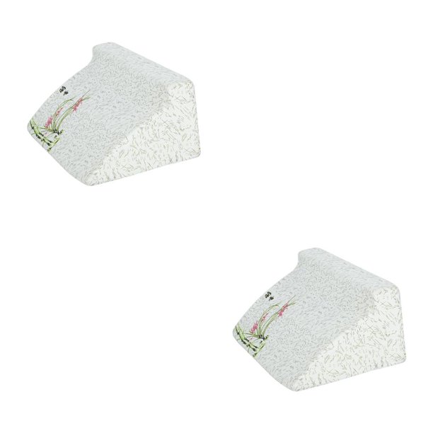 Sonducket Cojín de cuña para dormir ajustable para leer dormitorio ronquido cojín azul Bambú 2piezas