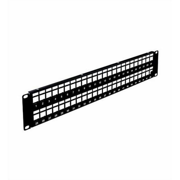 Wavenet WAVBPPWM48 48-Port 2U Blank Patch Panel Black