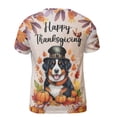 thumbnail image 2 of Happy Thanksgiving Bernese Mountain Dog Welcome Thankful Fall Autumn Pumpkin All Over Print 3D Shirt Unisex Merch Berner Lover Gifts - 02021, 2 of 6