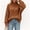 Brown, variant on Women Oversized Cable Knit Sweaters Fall Winter Turtleneck Chunky Pullover