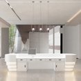 thumbnail image 3 of Consul Churches Reception Desks Beauty Study Standing Reception Desks Information Drawer comptoir caisse Office Furniture WJ25XP My Lux Decor Round, 3 of 12