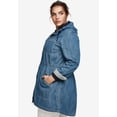thumbnail image 3 of Ellos Women's Hooded Anorak Denim Jacket Jacket, 3 of 6