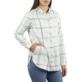 thumbnail image 2 of Jachs Girlfriend Women's Super Soft Feel Flannel Shirt (White,3X), 2 of 6